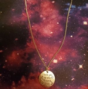 NWOT Moon and Back Necklace